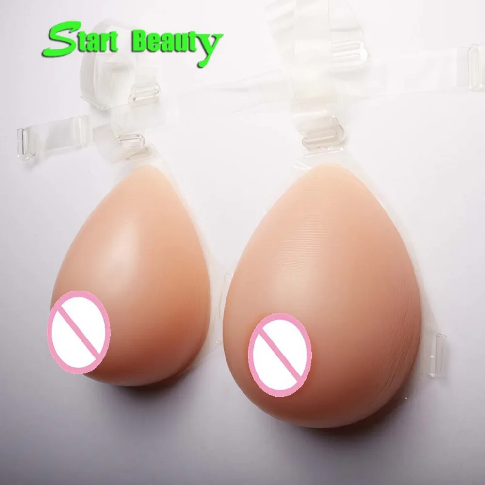 

C cup Making Silicone False Breast Forms Fake Boobs Enhancer Pad faux seins for Crossdresser 800g/pair