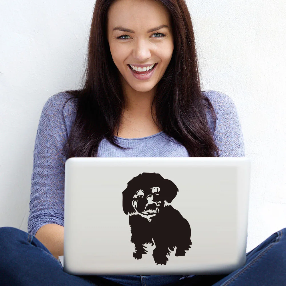 

Lovely Design Dog Pet Doyen Vinyl Notebook Decals Computer Sticker Cute Puppy Animal Car Styling Waterproof Decal