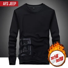 Afs джип свободную рубашку Для мужчин с круглым вырезом одежда с длинным рукавом из хлопка и вельвета Camisa masculina однотонные осенние Для мужчин S брендовая одежда M-3XL