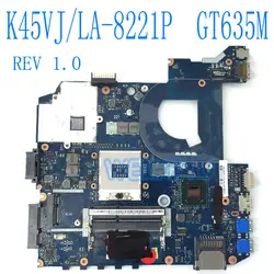 K45VJ GT635M LA-8221P материнская плата для ASUS k45vd A45V K45V K45VM K45VJ K45VS A45V A85V ноутбука основной платы плата 100% Тесты