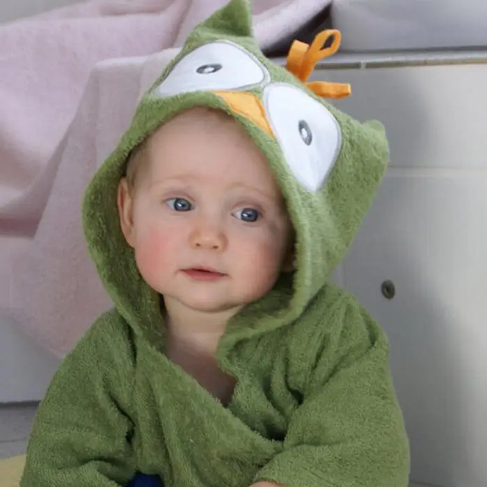 Вышитое мягкое детское платье; банный халат; дизайн с животными; Одежда для младенцев;@ NSV775