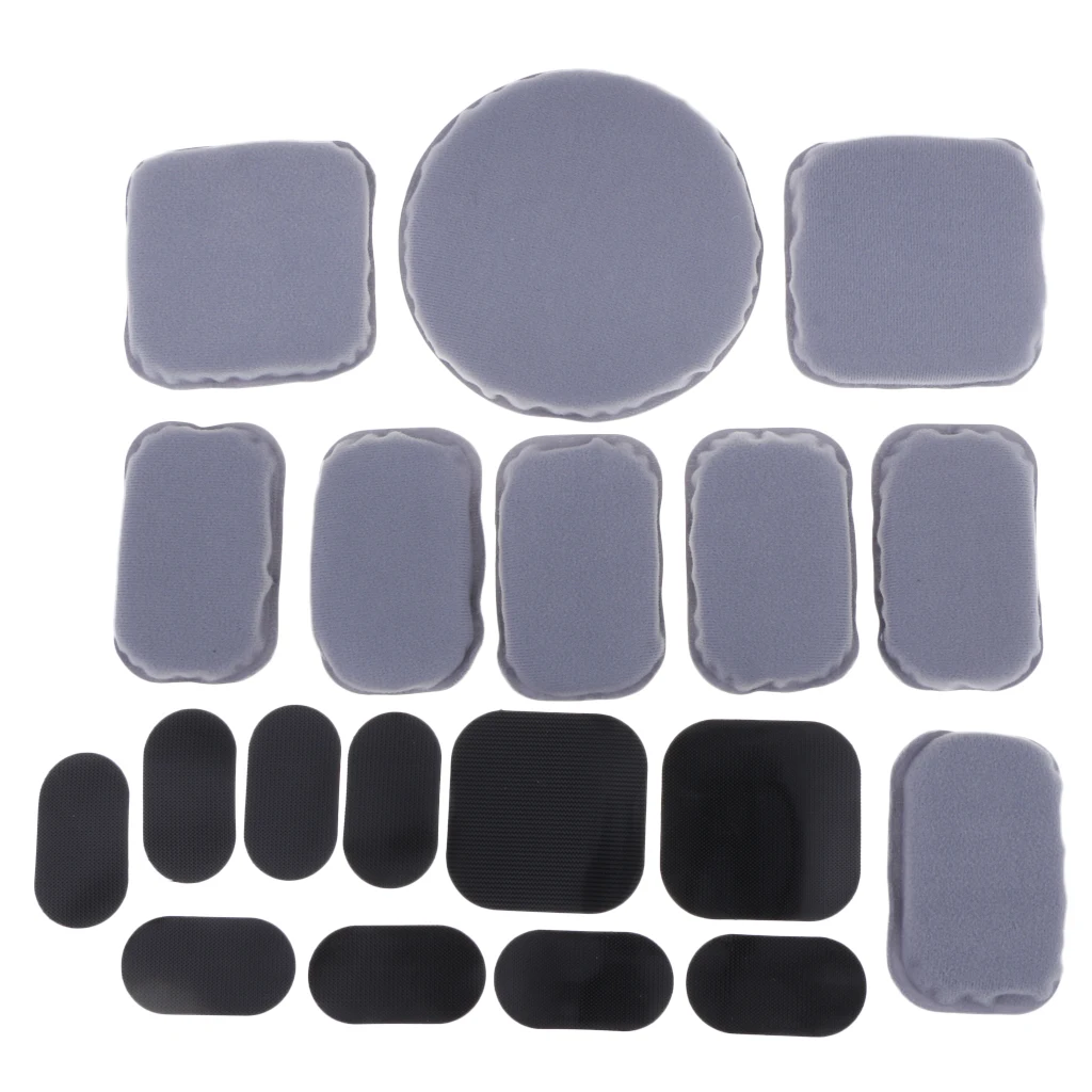 1 Set 19 Pcs Universal Comfort Replace Foam Pads Padding Accessories Kits For Fast Helmet Mich/ACH/USMC/PASGT Style