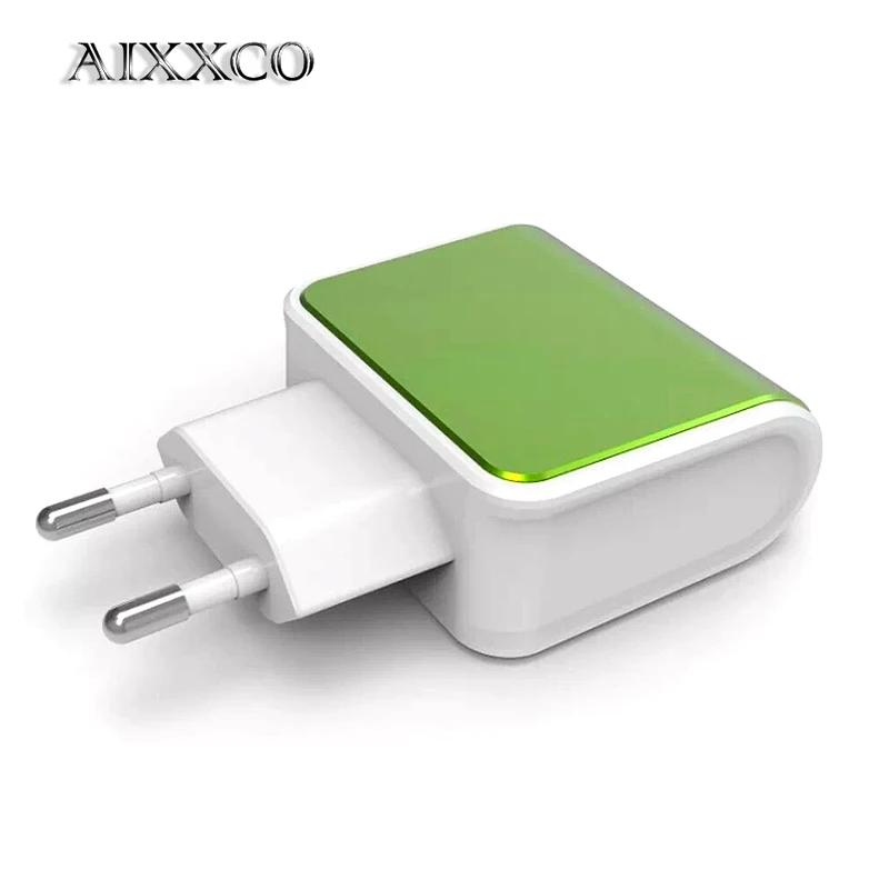 AIXXCO 2.4A Dual USB EU phone charger without cable Travel Charger for