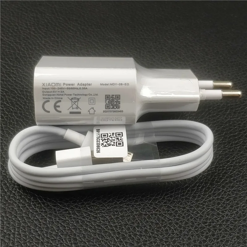 5 В/2 а зарядное устройство xiaomi, адаптер питания ЕС, зарядка mi cro, usb-кабель для redmi note 5, 6 pro plus, 4, 6a, 5a, 4x, s2, 4a, a2 lite, mi 4 - Тип штекера: add micro usb cable