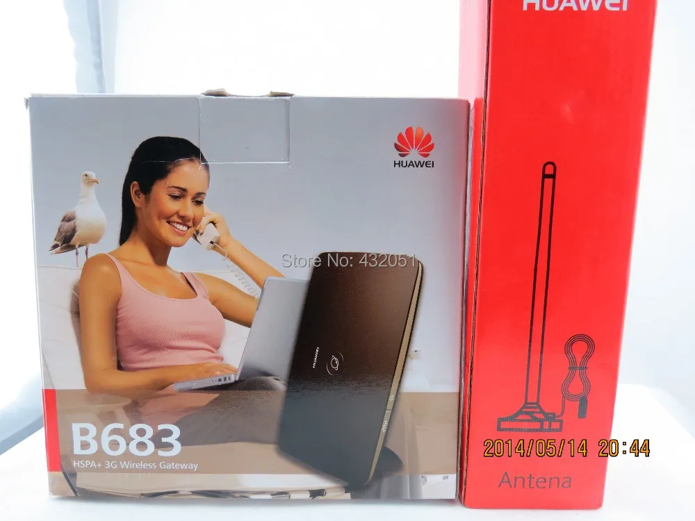 Здесь продается  Free shipping+Huawei SMA external antenna +Huawei B683 Wireless 28Mbps 3G Router  Компьютер & сеть