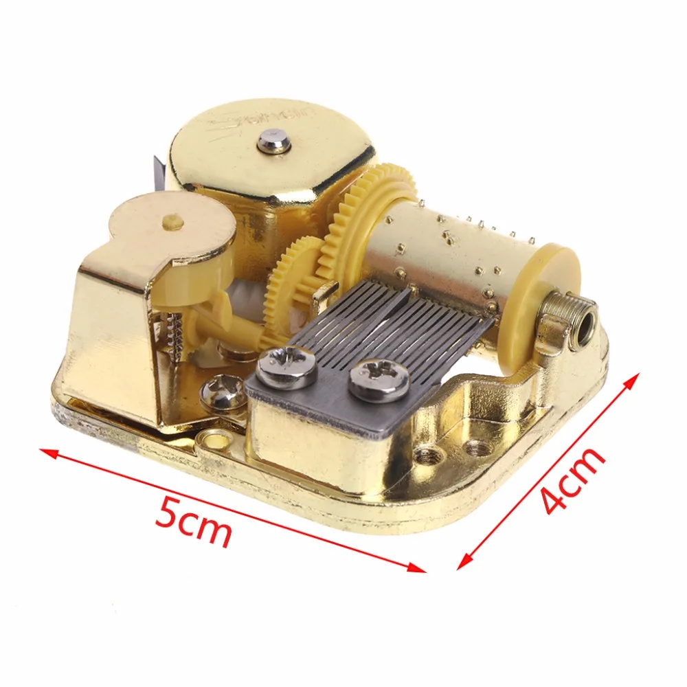 DIY Mechanical Musical Box 18-Notes Golden Movement + Screws + Castle In The Sky Key Gift Home Decor music box