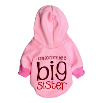 

Pet big sister Autumn Winter pet dog clothes small dog pug clothing puppy Dog Hoodies Easter
