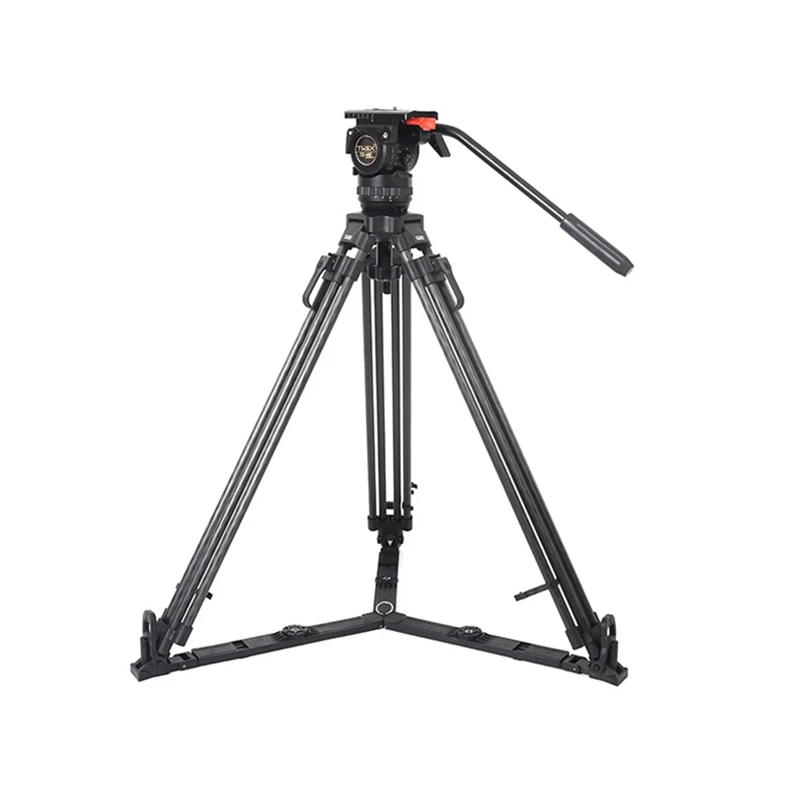 

TERIS TRIX TS-N6T Carbon Fiber Video Camera Tripod Kit w/ Fluid Head Load 7KG Professional Tripod for Video camera film camera