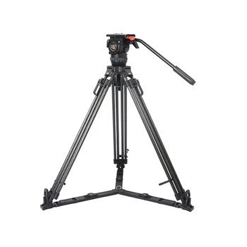 

TERIS TRIX TS-N6T Carbon Fiber Video Camera Tripod Kit w/ Fluid Head Load 7KG Professional Tripod for Video camera film camera