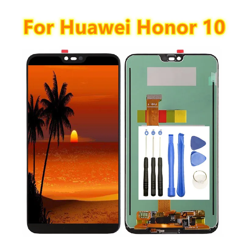 Без отпечатков пальцев 5 8 &quotВысокое качество Новый ЖК дисплей для huawei honor 10 +