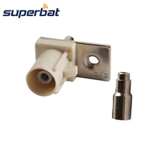Superbat антенный разъем Fakra Штекер прямой белый для 1,13 мм, 1,37 мм, RG178 кабель радио с фантомным