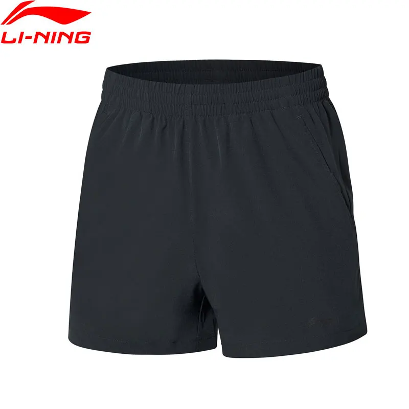 Li-Ning мужские спортивные шорты для бега, дышащие, Классический крой, 88% полиэфир, 12% спандекс, спортивные шорты AKSP119 CAMJ19