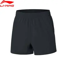 Li-Ning мужские спортивные шорты для бега, дышащие, Классический крой, 88% полиэфир, 12% спандекс, спортивные шорты AKSP119 CAMJ19