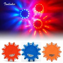 Tonlinker мини 12 светодиодный аварийный дорожный фонарик магнит мигающий Предупреждение ночные огни дорожный диск Маяк для автомобиля/грузовика/внедорожника