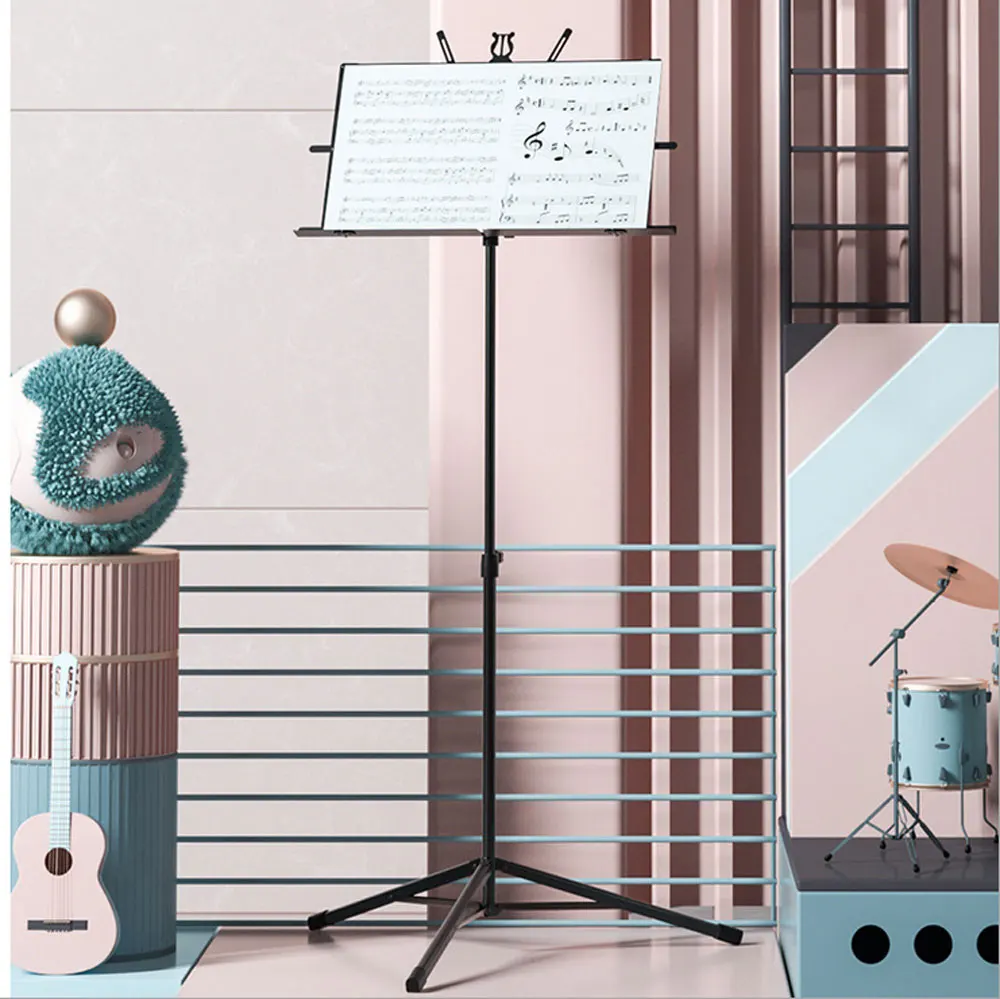 

Portable Metal Folding Music stand Guitar Accessories Piano Spectrum Frame Musical Instrument Command Spectrum stand
