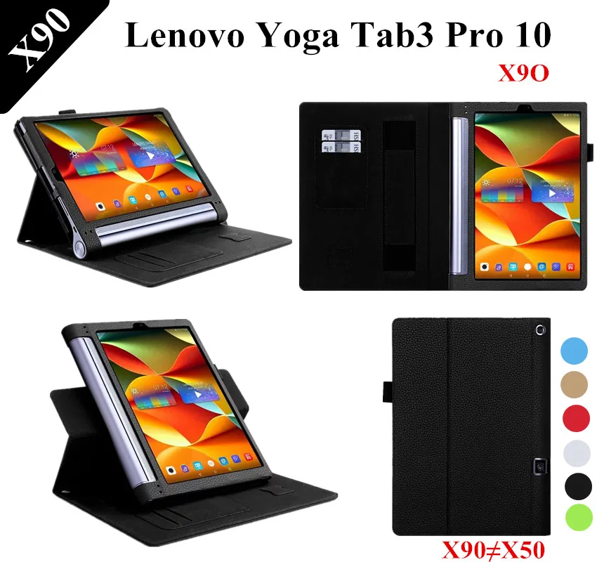 Личи шаблон Йога Tab 3 плюс стенд из искусственной кожи чехол для lenovo Йога Tab 3 Pro 10X90 X90F X90L кожаный чехол YT-X703L X703F