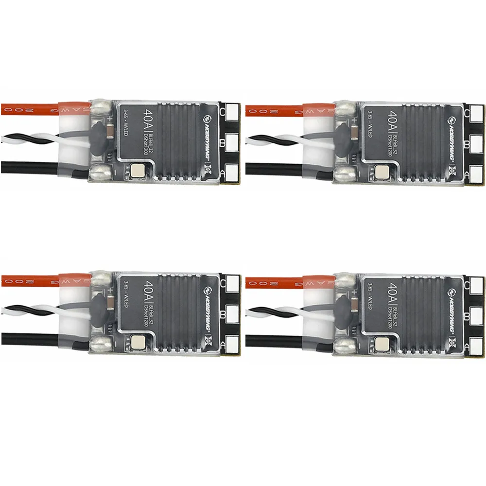 4 шт. Hobbywing XRotor Micro 40A blheli _ 32 3 6S ESC DShot1200 w/Светодиодный индикатор для