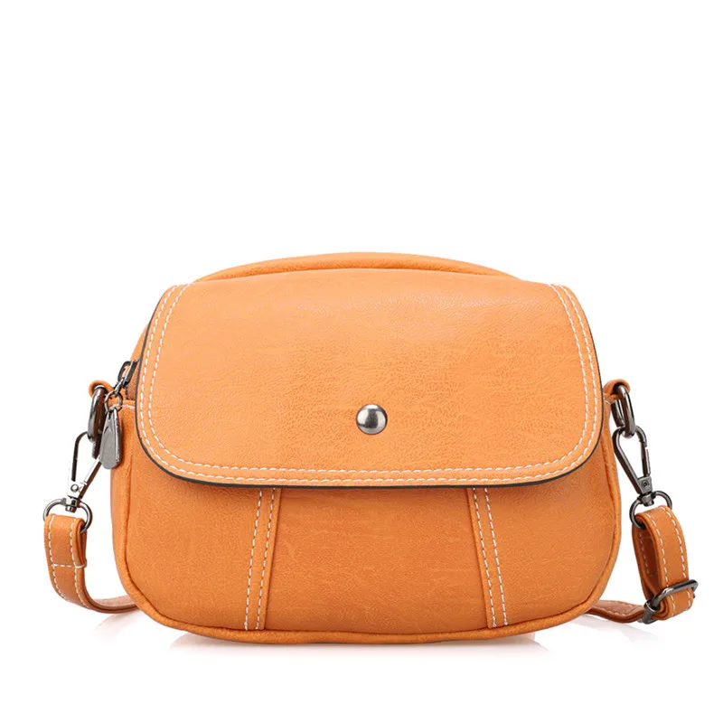 

Small crossbody bags for women girls PU leather single shoulder bag sling messenger bags with magnet buckle street shopping