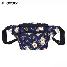 Повседневная парусиновая поясная сумка с цветочным принтом унисекс, нагрудная сумка, поясная сумка для мужчин и женщин, поясная сумка для телефона, сумка через плечо