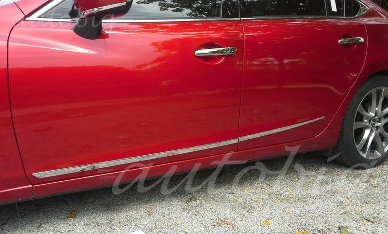 Хром Стилизация двери кузова боковой рамы Накладка для Mazda6 GJ ATENZA Mazda 6 M6