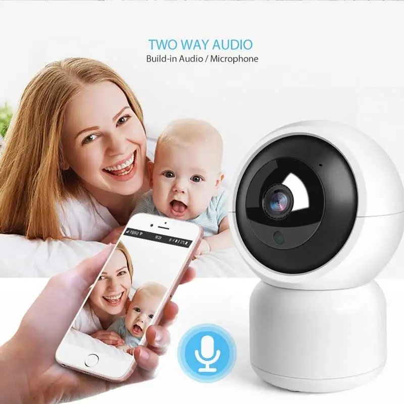 Мини умная домашняя ip камера HD 2.0MP безопасности CCTV Wifi Cam двухсторонняя голосовая
