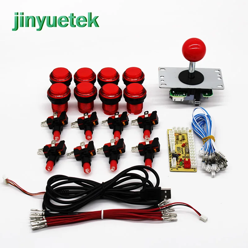 

Arcade Joystick DIY Kit Zero Delay Arcade DIY Kit USB Encoder To PC Sanwa Joystick + Sanwa Push Buttons cabinet For Mame