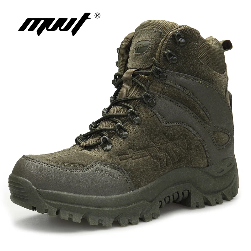  Classic PU Leather Men Boots Tactical Camping Desert Boot Military Army Shoes Breathable Snow Ankle