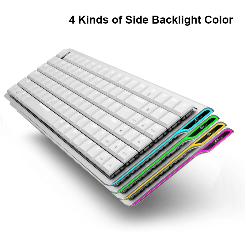 Bluetooth механическая клавиатура RK929 перезаряжаемая эргономичная металлическая с