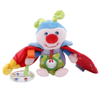 

Baby Toys Crib Haning Toys Doll Infant Stroller Washable Squeaker Car Mobiles Kids Hanging Crib Toys With Rattle Ring
