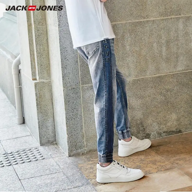 Jack Jones мужские укороченные джинсы с завязками на талии, джинсовые брюки длиной до щиколотки, 219232504