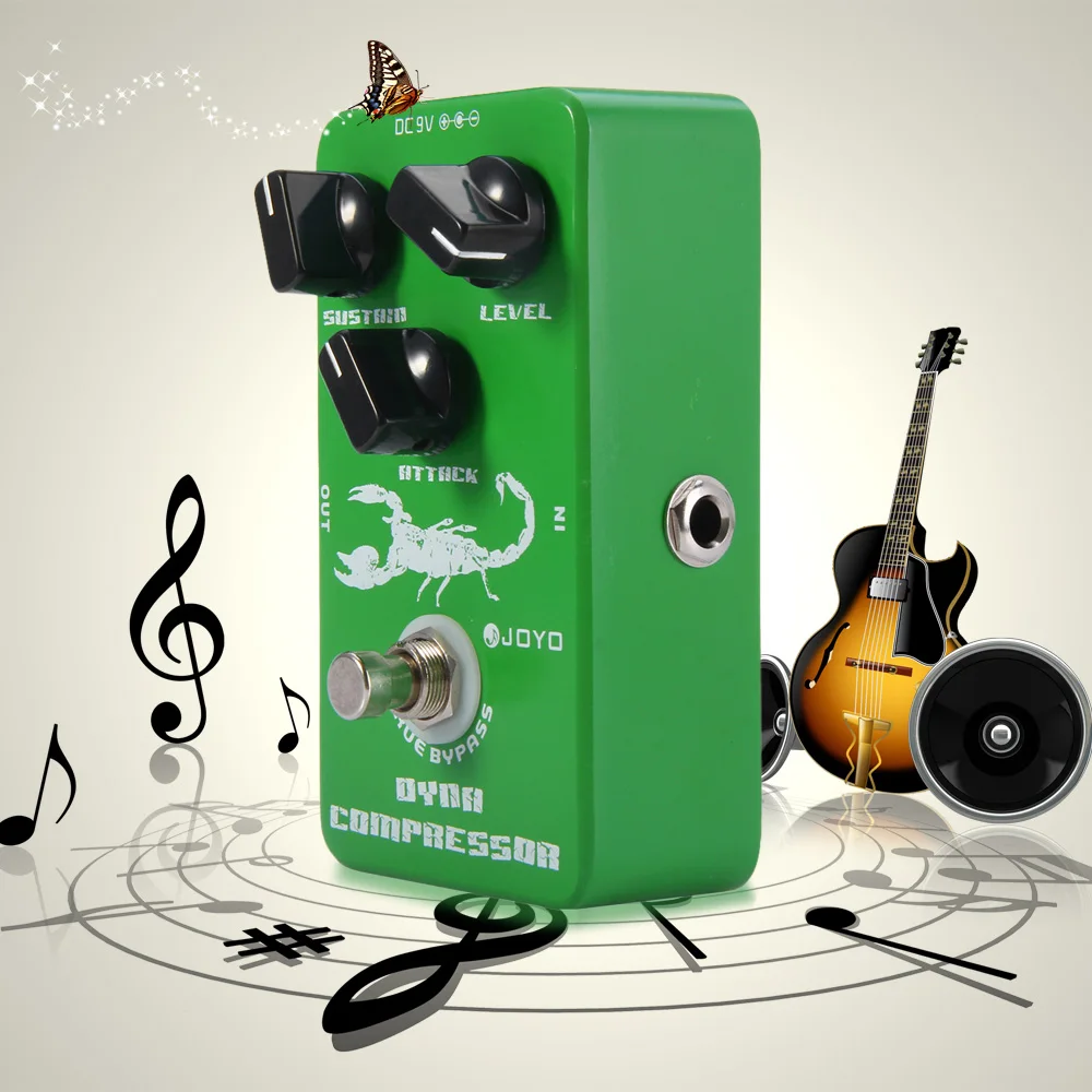 JOYO JF-10 педаль эффектов для электрогитары True Bypass дизайн Динамический Компрессор |
