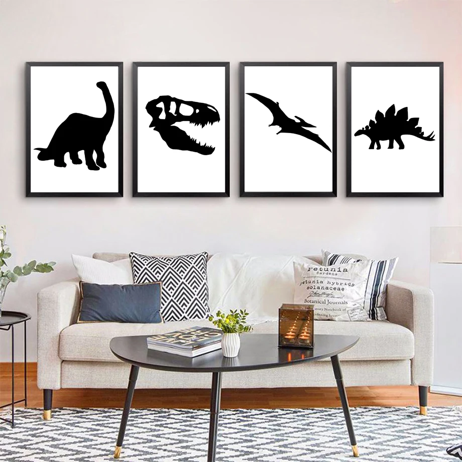 

Jurassic Park Dinosaur Nordic Poster And Prints Wall Art Canvas Painting Wall Pictures For Living Room Kids Bedroom Home Decor