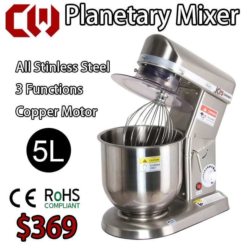 5L COMMERCIAL Counter Top Mixer Commercial Food Mixer, Egg