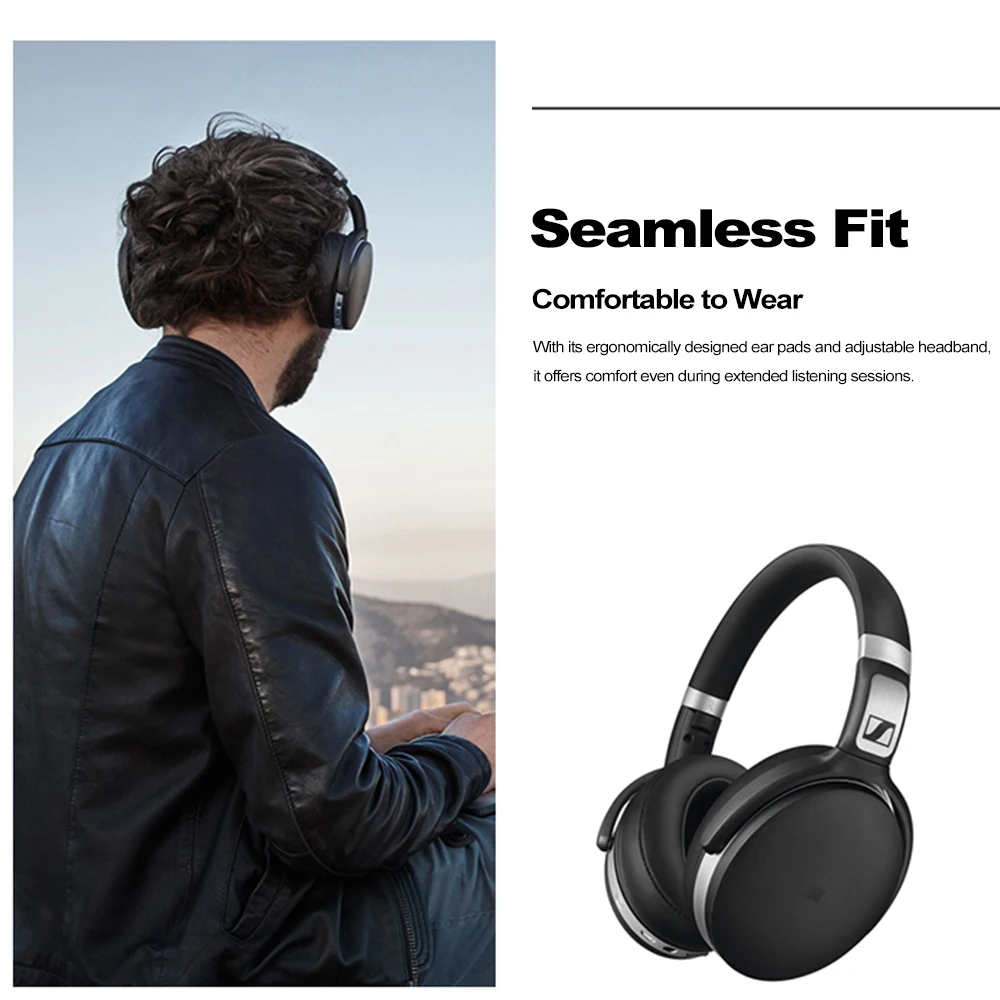 Беспроводные bluetooth-наушники Sennheiser HD 4,50 BTNC Hi-Fi наушники с шумоподавлением Apt-X Bluetooth 4,0 NFC соединение