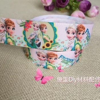

1'' (25mm New cartoon Beautiful Princess cartoon ribbon grosgrain ribbon Free shipping 5yards