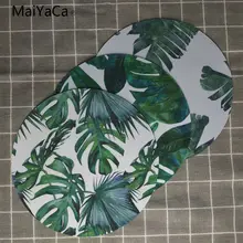 MaiYaCa My Favorite banana leaf Акварельная уникальная настольная панель игровая защелка для мыши круглый коврик для мыши 22x22 см 20x20 см