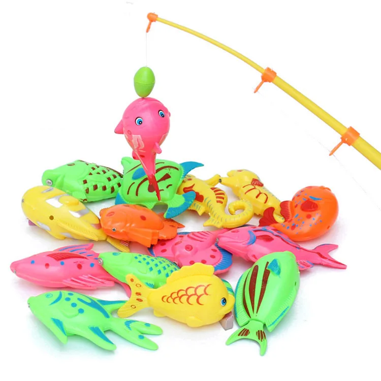 Много обучения и образования Магнитная рыболовная игрушка поставляется на открытом воздухе развлечения и спорт рыба игрушка подарок для ребенка/ребенка маленький или большой размер WYQ