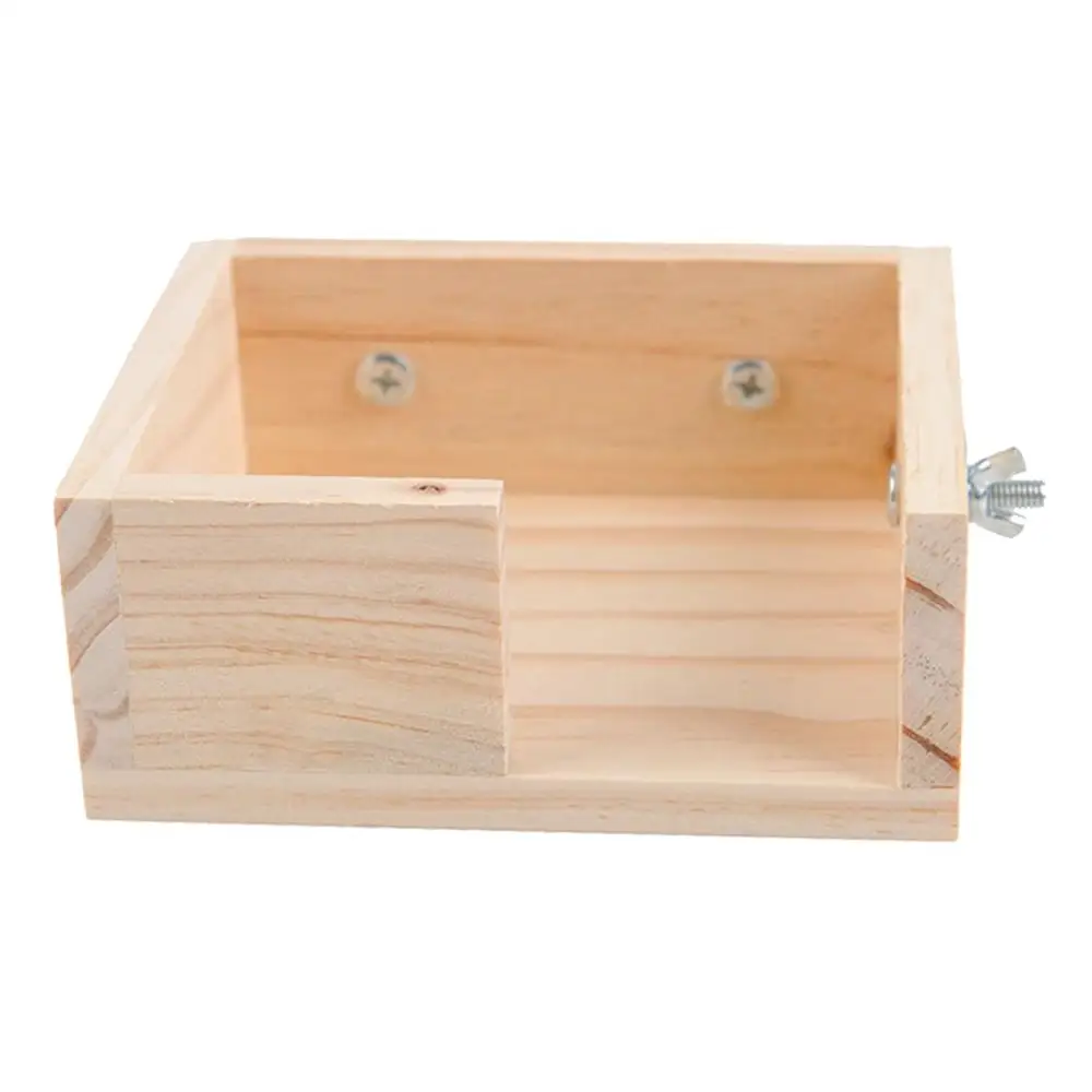

Wooden Hamster Mouse Cage Corner Lookout Platform Small Animals Play Exercise Toy
