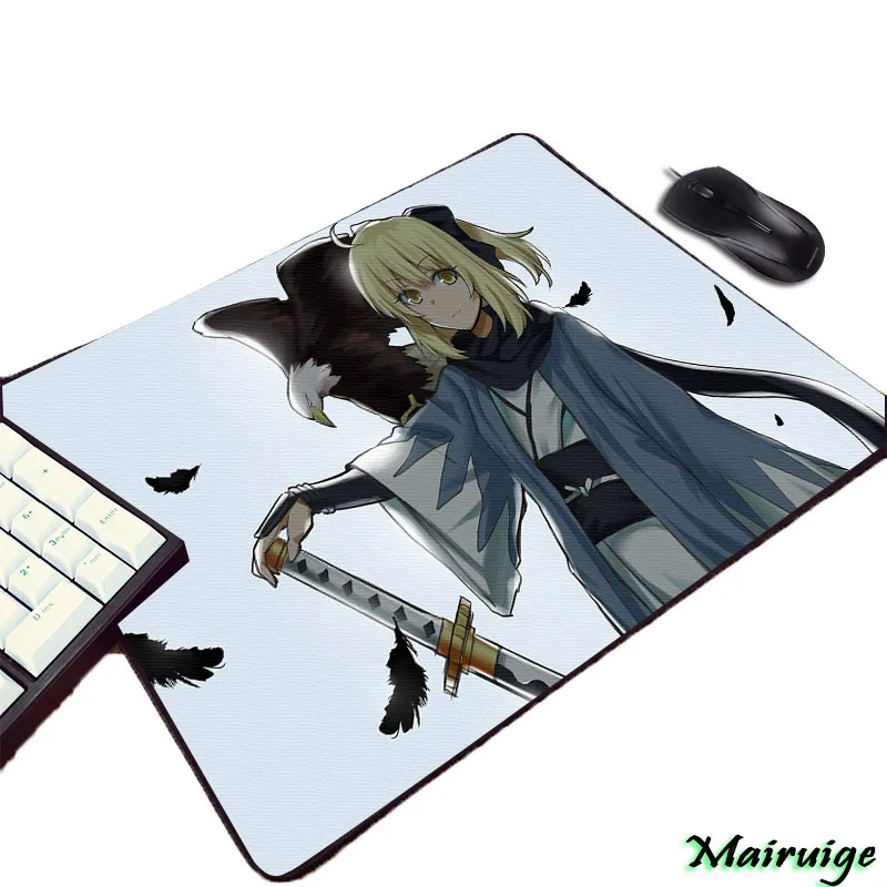 Mairuige KOHA ACE EX Okita Souji Аниме Девушки шаблон Мини ПК игровой коврик для мыши Fate/stay Night