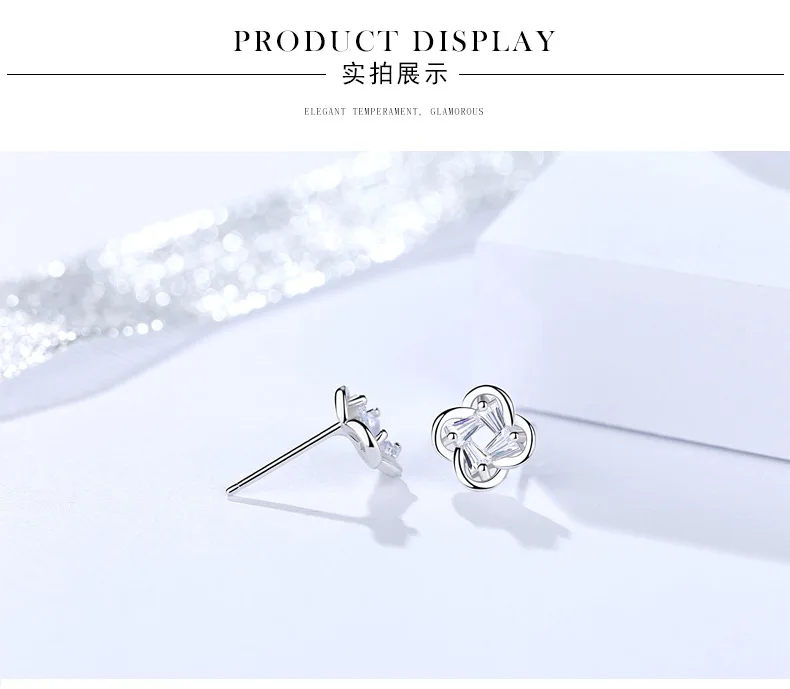 flower silver earrings for women 6