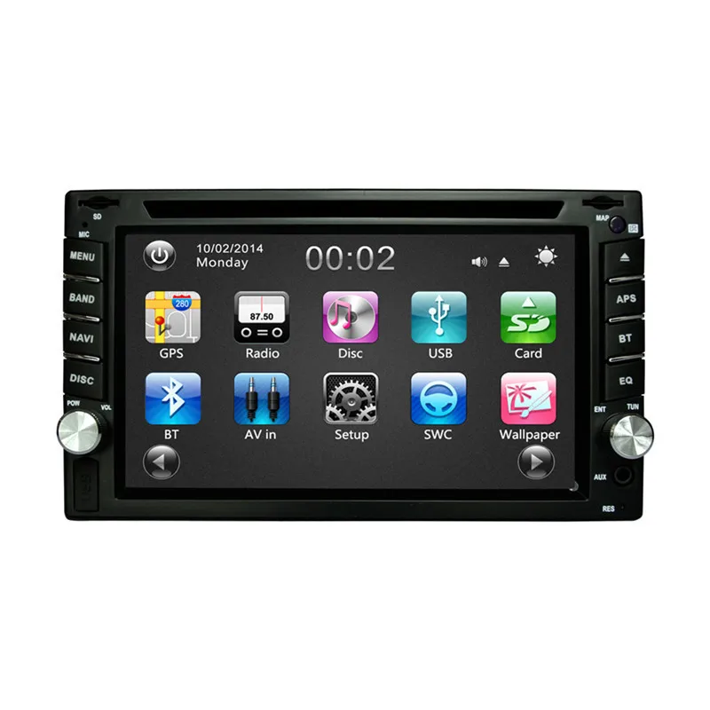 

RM- LC353 6.2 inches HD 2din Universal Car DVD GPS Navigation Car Stereo Radio GPS Bluetooth USB / SD Player Car Radio Player