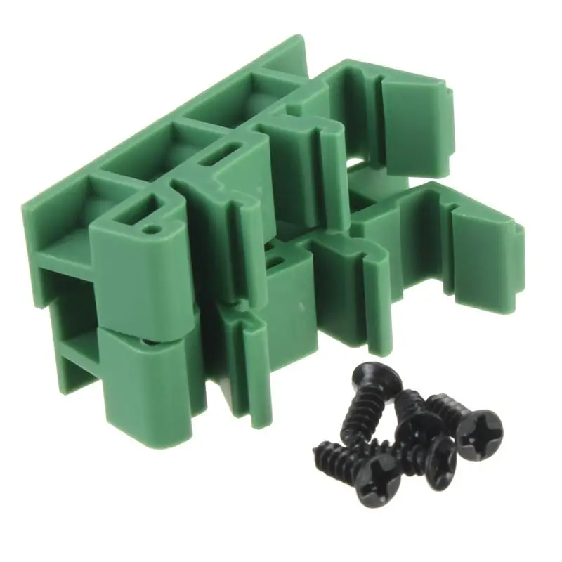 

1pair DIN Rail Mounting feet PCB Support ~ C45 35mm Screw Terminals Socket Base PCB carrier PCB mount PCB rail mount