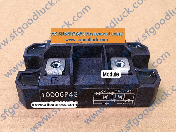 100Q6P43 RECTIFIER MODULE SILICON DIFFUSED TYPE 1200V 100A Case 12-81A1A Weight:170g