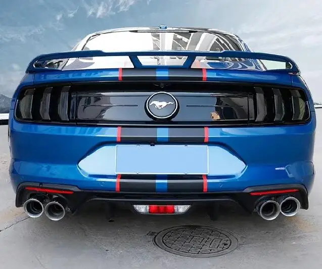 

Carbon Fiber / ABS CAR REAR WING TRUNK SPOILER FOR NWE 18 19 FORD MUTANG 2015 2016 2017 2018 2019 GT Style BY EMS