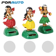 Автомобильный орнамент, качающаяся голова, игрушка на солнечной батарее, аксессуары для интерьера, авто интерьер, Гавайи, декомпрессия, украшение для автомобиля, украшения для хулы