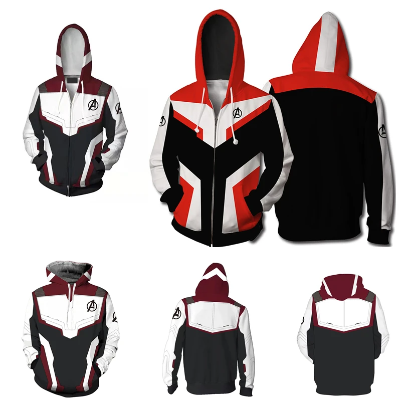 

Avengers 4 Endgame The Advanced Tech Suits 3D Print Hoodies Cosplay Costume Man Casual Zipper Sweatshirt