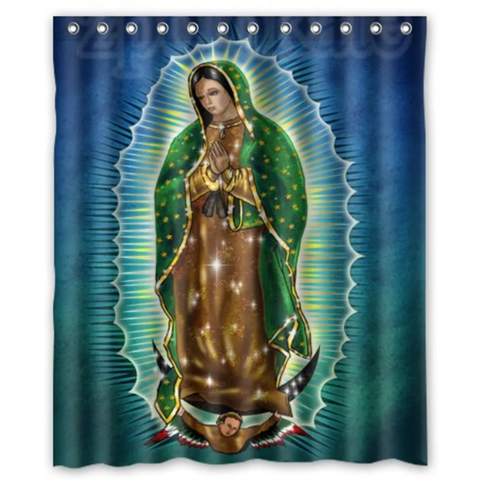 Водонепроницаемая полиэфирная занавеска для душа Our Lady of Guadalupe Virgin Mary