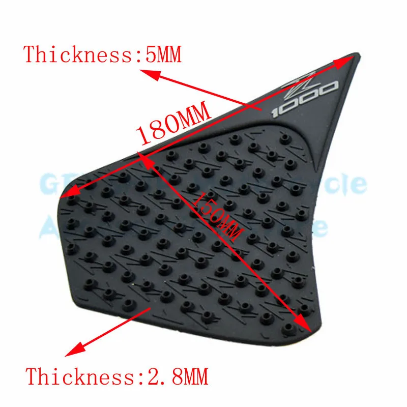 Мото наклейка для Kawasaki Z1000 Z 1000 Z-1000- Нескользящие Танк Pad Protector тяги Стикеры газа Колено