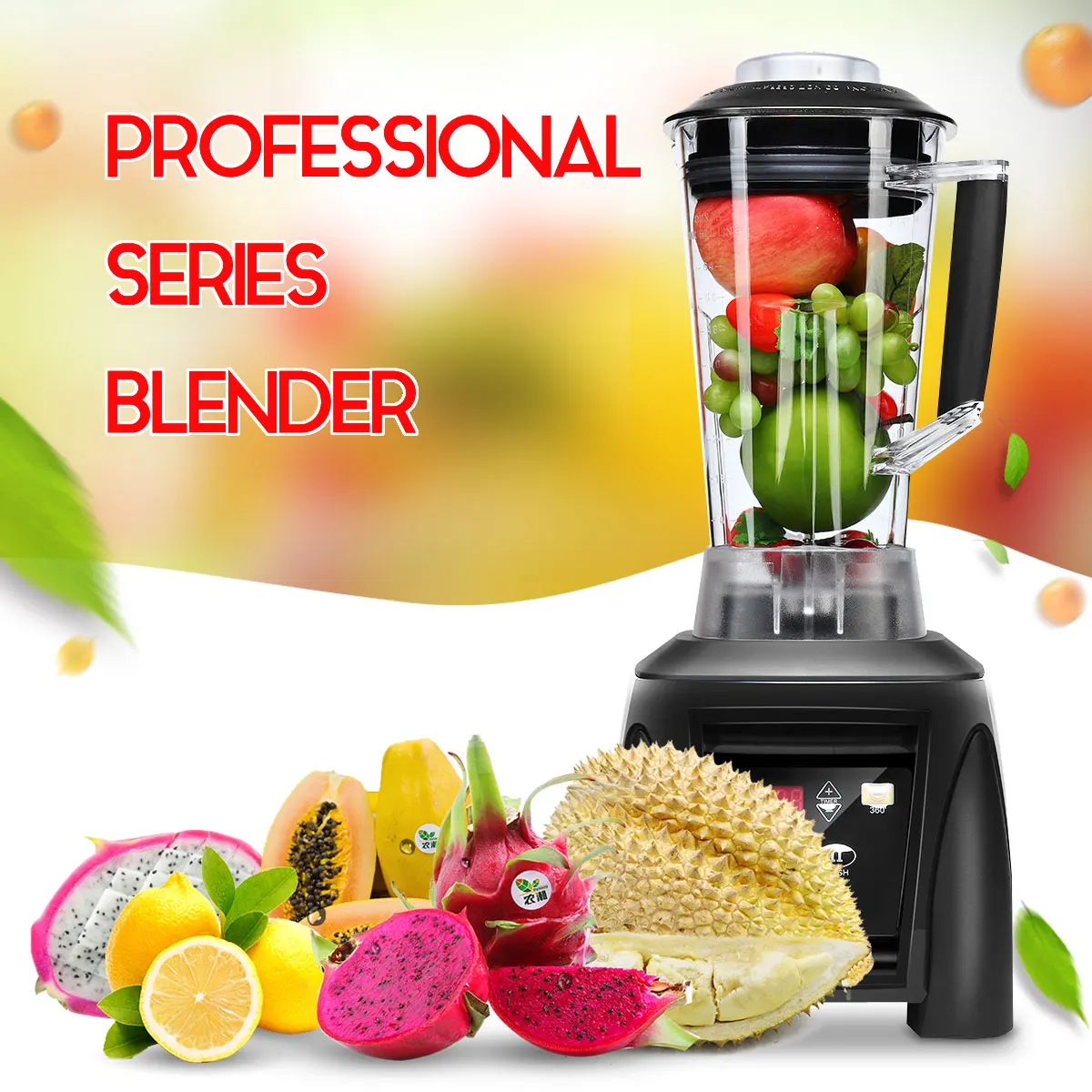 

G1100 EU/AU/US Plug 2200W 2L Blenders with Blenders Tamper Radial Cooling Fan Thermal Protection System Stainless Steel Blades