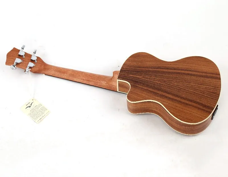 27-дюймовые деревянной гитары отправляются в акации с электрической коробкой Музыкальные инструменты электрическая гитара укулеле зазубрин классически 4 гитара UT-C8QEQ